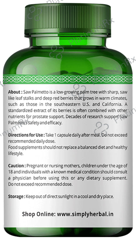 Simply Herbal Saw Palmetto Extract Capsule