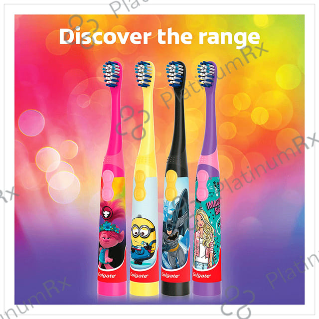 Colgate 3+ Years Extra Soft Battery Powered Toothbrush Barbie