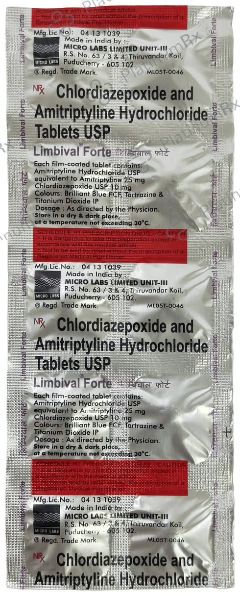 Limbival Forte 25mg/10mg Tablet