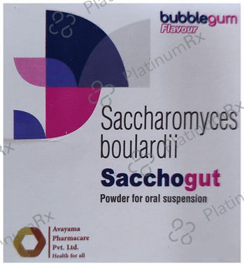 Sacchogut Powder for Oral Suspension Bubblegum