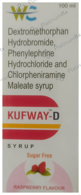 Kufway D Syrup Raspberry Sugar Free 100ml