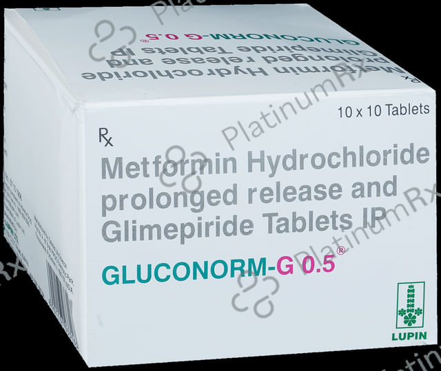 Gluconorm G 0.5/500mg Tablet PR 10s