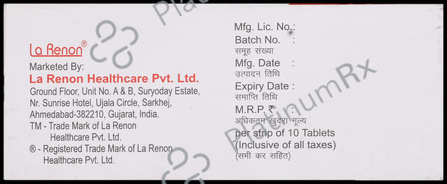 Leptomate 100mg Tablet 10s