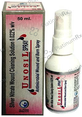 Unosil Antimicrobial Wound and Burn Spray 50 Solution