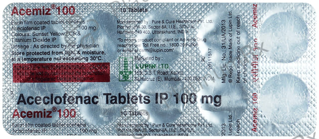 Acemiz 100mg Tablet 10s