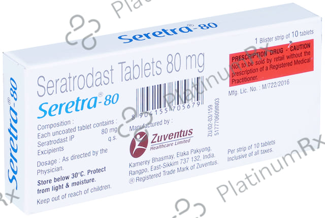 Seretra 80mg Tablet 10s