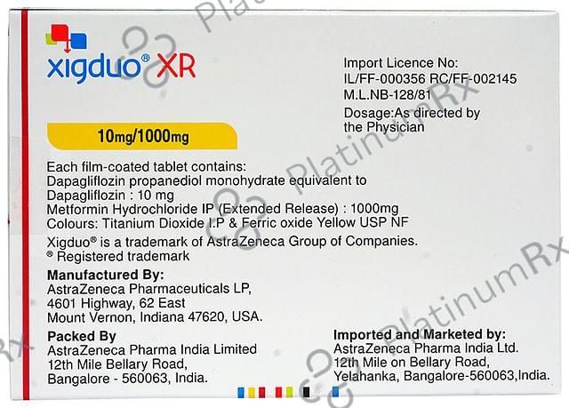 Xigduo XR 10/1000mg Tablet 7s