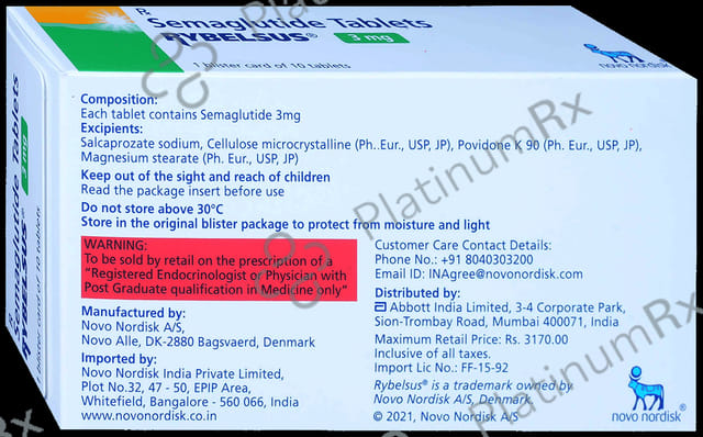 Rybelsus 3mg Tablet 10s