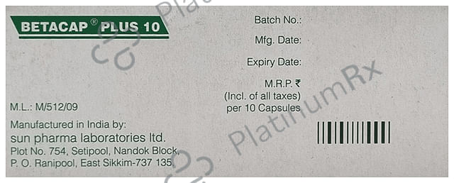 Betacap Plus 10/40mg Capsule SR 10s