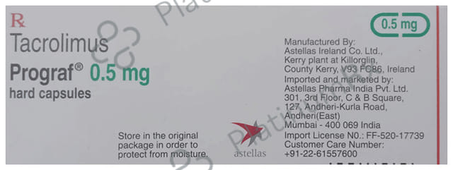 Prograf 0.5mg Hard Capsule 50s