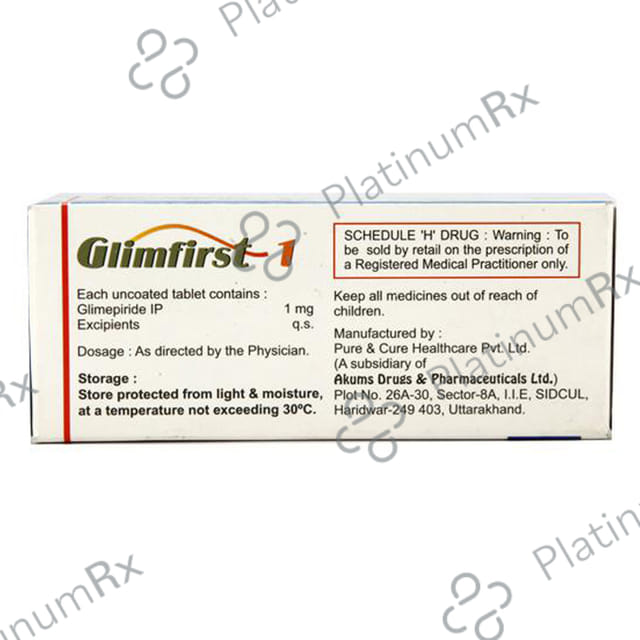 Glimfirst 1mg Tablet 10s