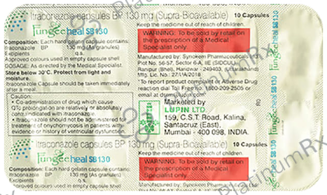 Fungeeheal SB 130mg Capsule