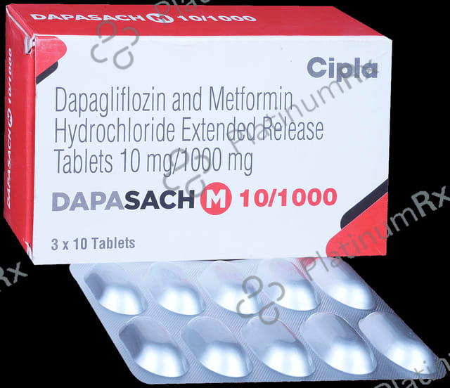 Dapasach M 10mg/1000mg Tablet