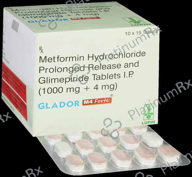 Glador M4 Forte 4/1000mg Tablet PR 15s