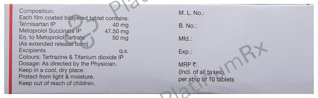 Telvas Beta 50/40mg Tablet ER 10s
