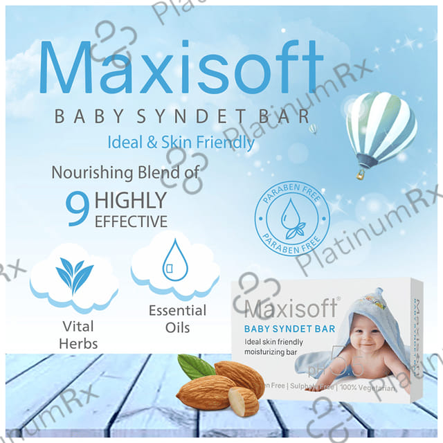 Maxisoft Baby Syndet Bar (75gm Each) 6 units