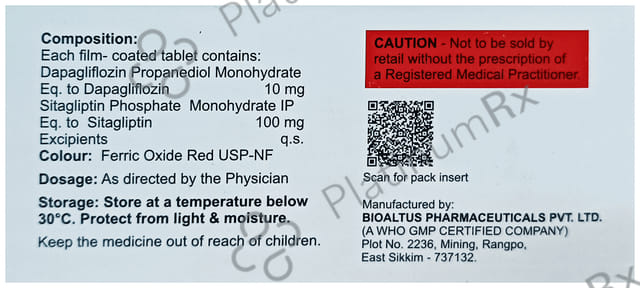 Sitangle D 10/100mg Tablet 10s