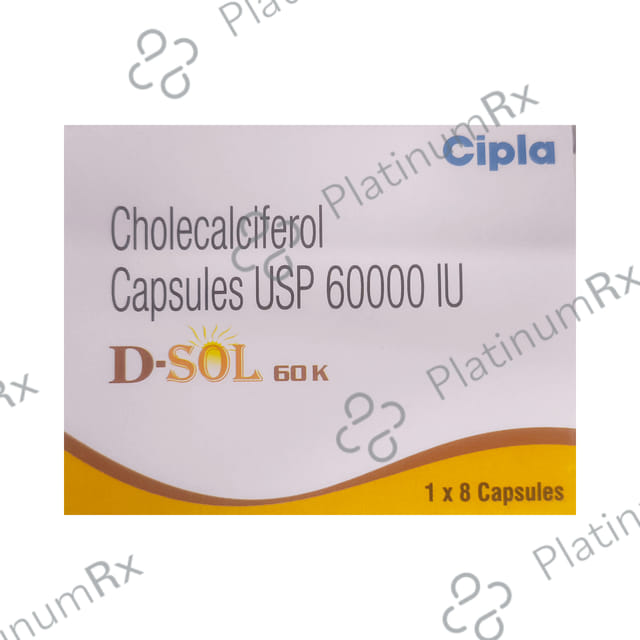 D Sol 60000IU Tablet 8s