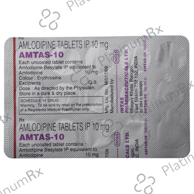 Amtas 10mg Tablet 15s