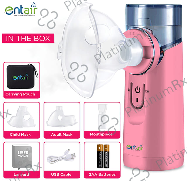 Entair YS 30 Portable Mesh Nebulizer Pink