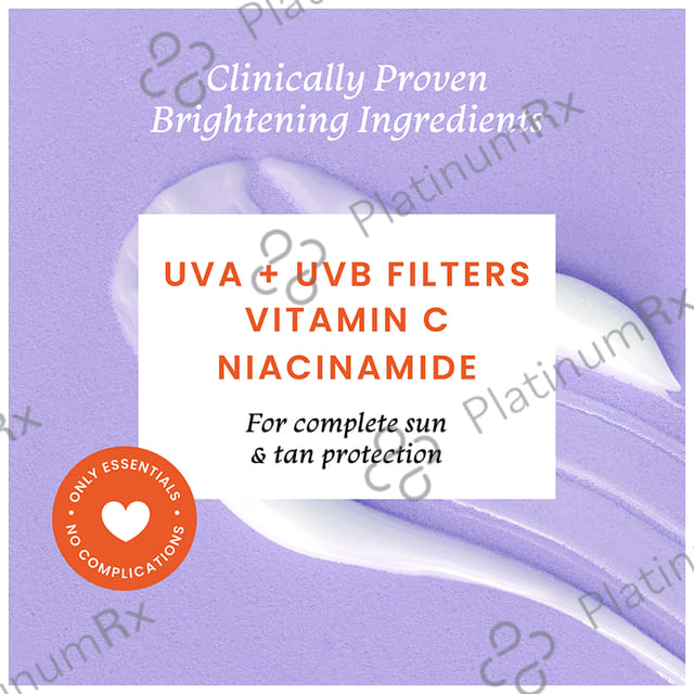 Foxtale SPF 50 Sunscreen with Vitamin C & Niacinamide Cream 50ml