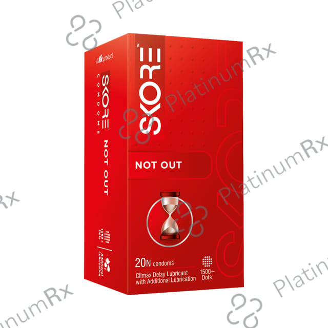 Skore Not Out Climax Delay Condom 20s