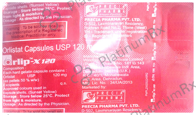 Orlip X 120mg Capsule 10s
