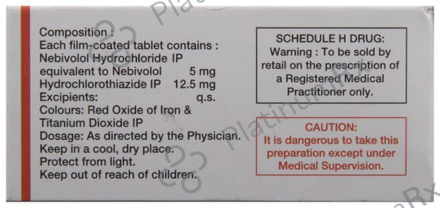 Nebi H 12.5/5mg Tablet 10s