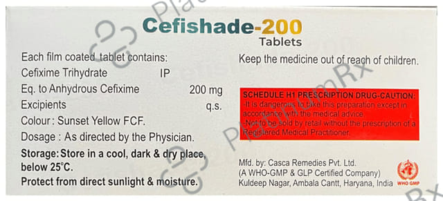 Cefishade 200mg Tablet 10s