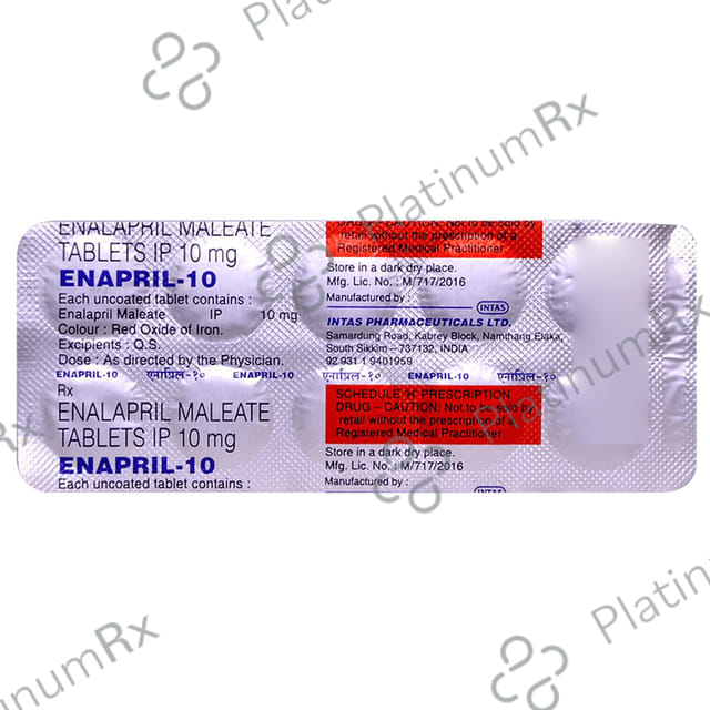 Enapril 10mg Tablet 10s