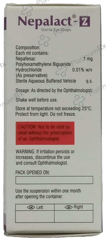 Nepalact Z BKC Free 0.1% Eye Drop 5ml