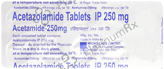 Acetamide 250mg Tablet 10s
