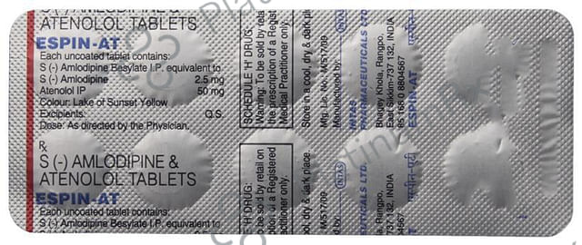 Espin AT 2.5/50mg Tablet 10s