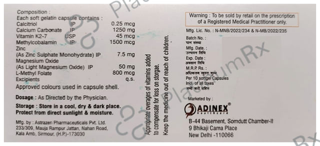 Adbone K2 Softgel Capsule 10s