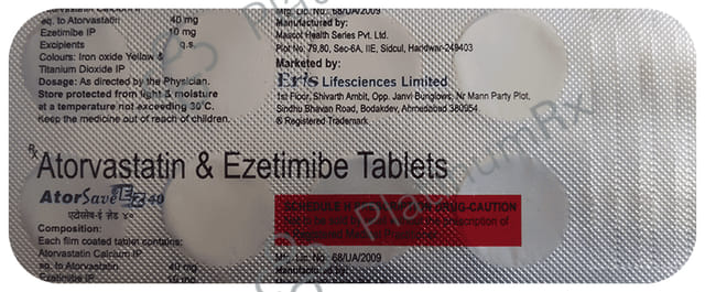 Atorsave EZ 40 Tablet