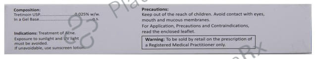 A Ret 0.025% Gel 20gm (A. Menarini India Pvt. Ltd.)