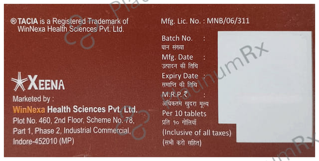 Tacia 20mg Tablet 10s