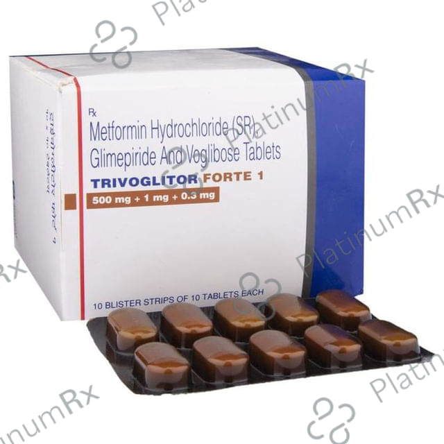 Trivoglitor Forte 1/500/0.3mg Tablet SR 10s