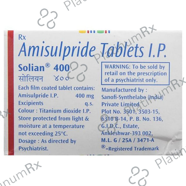 Solian 400mg Tablet 10s