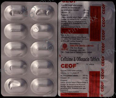 Ceof 200/200mg Tablet 10s