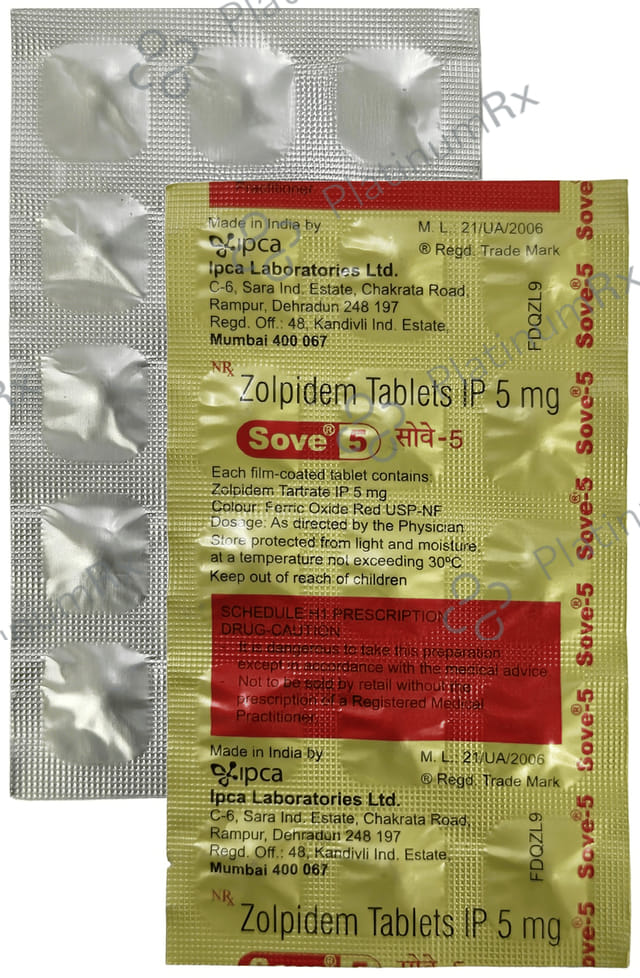 Sove 5mg Tablet 10 Tablet