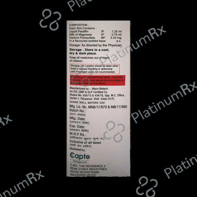 Catharnec Oral Suspension Mint Sugar Free