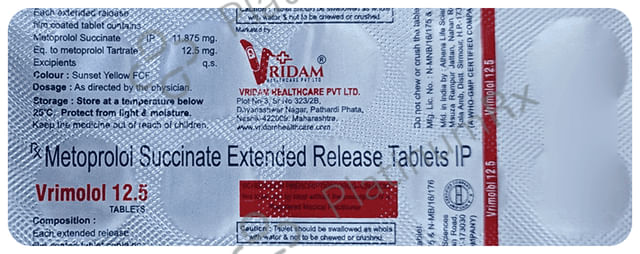 Vrimolol 12.5 Tablet ER