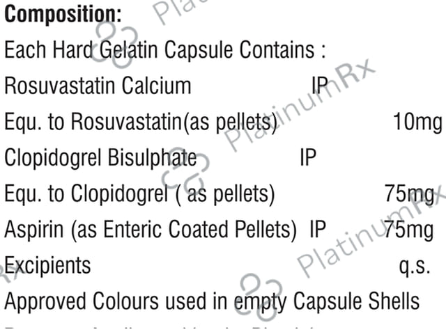 Rozucol AC 75mg/10mg/75mg Capsule