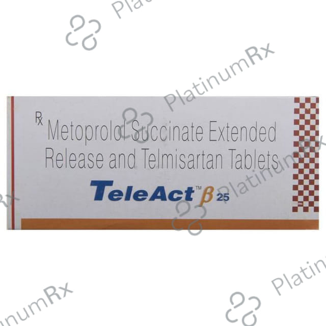 Teleact Beta 25/40mg Tablet ER 10s