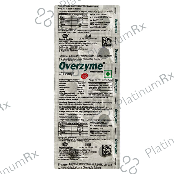Overzyme 300mg Capsule 10s