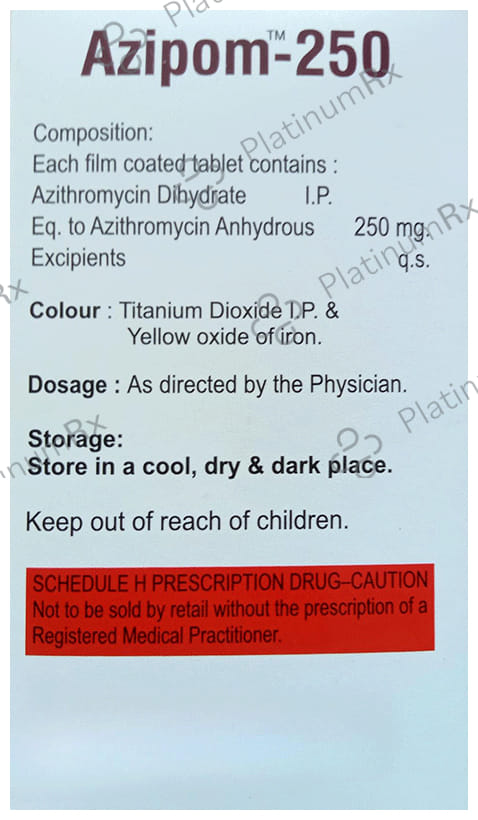 Azipom 250mg Tablet 6s