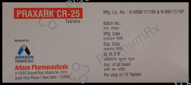 Praxark CR 25 Tablet 10s