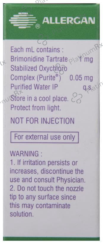 Alphagan Z 0.1% Ophthalmic Solution 5ml