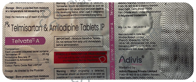 Telvate A 5/40mg Tablet 10s